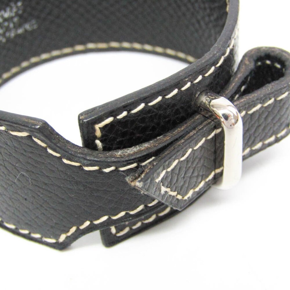 Hermes Nabab Leather Bangle Black - Picture 5 of 11